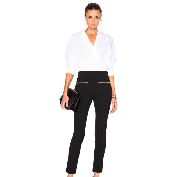 rag & bone Annie Cropped Ponte Pants in Black Size 8 - Picture 1 of 7